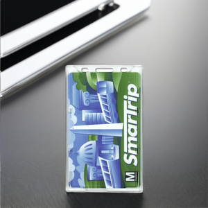Porte-carte d'identité rigide en plastique ABS mat, porte-badge - Product Image 2