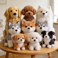 30 000 styles – Nouvelle collection : Peluche super douce en forme de chiot, jouet de lit, anti-stress, cadeau, animaux en peluche de 8 pouces pour enfants