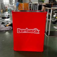 Table de stand portable avec éclairage LED intégré pour une promotion efficace lors des salons professionnels