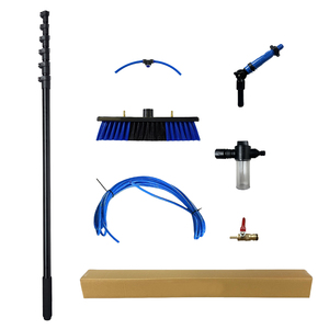 Sistema de Limpieza de Ventanas con Alimentación de Agua, Barra Telescópica de <span class=keywords><strong>Aluminio</strong></span>/Fibra de Carbono, Cepillo para Limpieza de Paneles Solares con Kits de Mangueras - Product Image 6