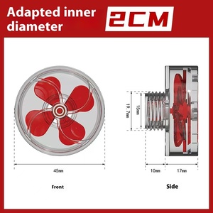 Accessoires de trèfle sortie de réservoir de poisson accessoires de maille de filtre d'aquarium sortie de bec de canard silencieux ventilateur rotatif - Product Image 5