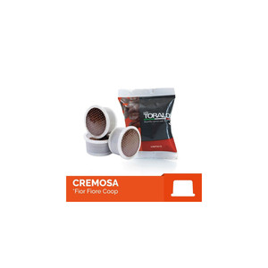 100 Capsule di Caffè Toraldo Cremosa, Monouso in Alluminio, Metallo, Plastica e Ceramica, Compatibili con Fior Fiore 0.13/Capsule - Product Image 1