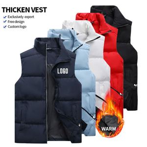 Chaleco de Plumón para Hombre de Alta Calidad, Chaqueta Casual de Otoño e Invierno, Cortavientos y Cálida, Chaqueta con Cremallera y Logotipo Personalizado para Hombre - Product Image 3