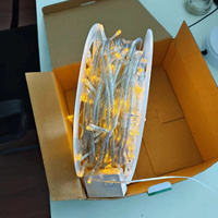 480 LED Fernbedienung Wasserdichte Lichterkette 8 Modi Innen/Außen Weihnachtsdekoration Party Hochzeit Zuhause Weiß Rot IP65 220V