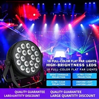 Projecteur PAR en aluminium moulé 18*10W RGBW 4-en-1, 5-en-1, 6-en-1, DMX512, idéal pour les spectacles sur scène en extérieur