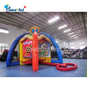 Grand jeu gonflable d'extérieur 4 en 1 : baseball, football, basketball, fléchettes, jeu de carnaval gonflable - Product Image 6