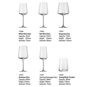Copa de Vino Moderna con Borde Cuadrado de Cristal para Vino Tinto, Borgoña, Champán y Vino Blanco, para Hogar, Restaurante, Bar - Product Image 2