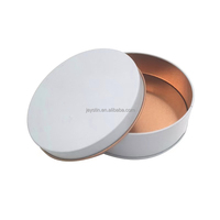 Prix de gros OEM Boîte en fer blanc personnalisée Boîte métallique vide Dates Cadeau Gâteau Biscuit Cookie Boîte ronde en fer blanc