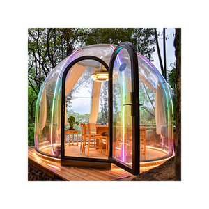 Dôme géodésique chauffé transparent de 6 m de diamètre, maison de glamping pour événements et fêtes, maison à bulles - Product Image 1