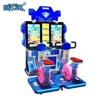 Jeu d'arcade d'intérieur, sports à pièces pour 2 joueurs, machine de course, simulateur, vélo, équitation, jeu pour enfant