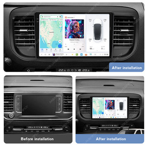 Systèmes multimédias automobiles Android DUDU pour Citroën <span class=keywords><strong>Jumpy</strong></span> 2016-2021 avec écran, navigation, musique, CarPlay et Android Auto - Product Image 4