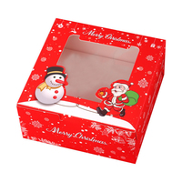 Offre spéciale Boîte de Noël personnalisée Ensemble d'emballages alimentaires en carton avec logo imprimé personnalisé de dossiers en carton Paquet de gâteau