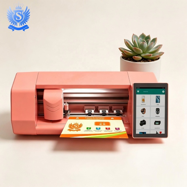 CUT8P-T7 Zhimei All-in-One Thermal Dye-Sublimation Photo Mobile Phone Back Skin Sticker Printer Screen Protector Cutting Machine