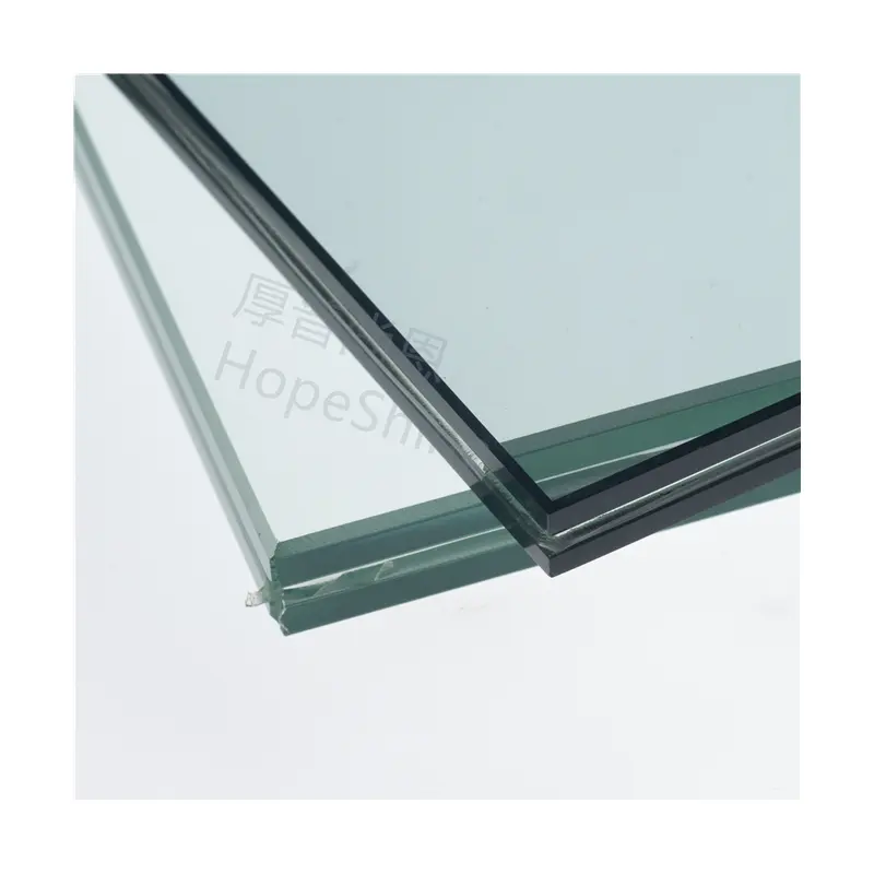 Qingdao Manufacturer High Quality 6.38mm 8.38mm 10.38mm Clear PVB White PVB Film Laminated Glass For Windows Door