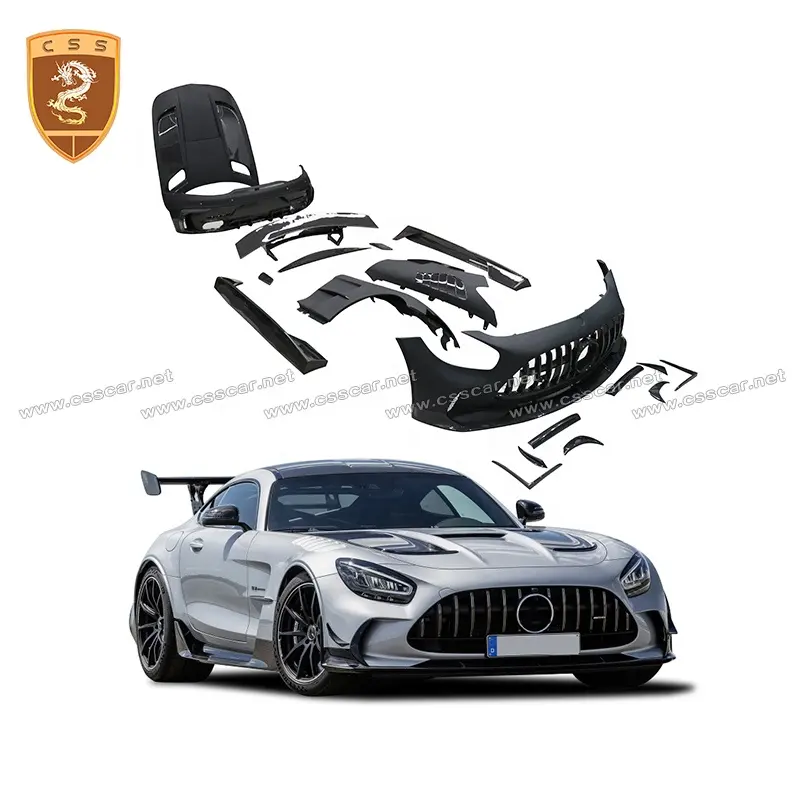 Kit corpo lifting ala posteriore in fibra di carbonio Mix in fibra di carbonio per auto per Mercedes AMG GT Black Series Bodykit