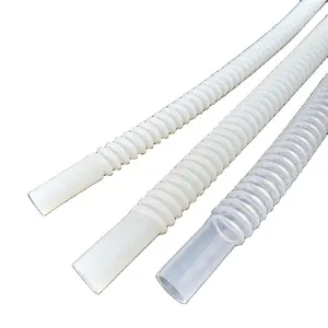 고품질 음식 급료 PTFE 물결 모양 호스 기름 펌프 연료 ptfe 우는 소리 배관을 위한 편평한 매끄러운 끝 관