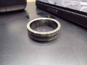 Anillo de platino con diamantes elegantes para mujer, con diseño de piedras brillantes de primera calidad, joyería fina para regalo de compromiso de boda - Product Image 4