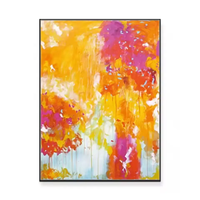 Peinture à l'huile peinte à la main personnalisée colorée sur toile Art abstrait peintures texturées épaisses