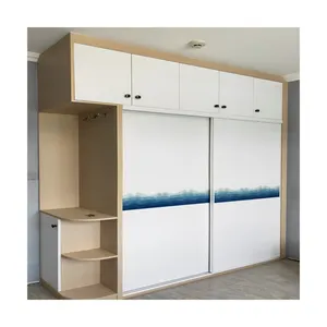 Tủ quần áo bằng gỗ tủ quần áo tủ quần áo 2.0M ngăn kéo phòng ngủ armoire tổ chức tủ quần áo lớn