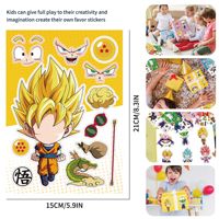 16 pièces/ensemble en gros Dragon Son Goku Vegeta Gohan Majiu Buu DBZ dessin animé bricolage décoratif Anime autocollant