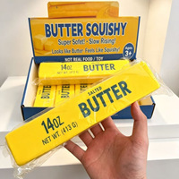 Jouet sensoriel souple en forme de bâton de beurre, en plastique, à remontée lente, imitation pain, anti-stress, pour garçons