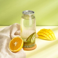 Bouteille de boisson gazeuse transparente en PET personnalisée, vide, avec couvercle facile à ouvrir, imprimée à l'écran, pour jus et boissons énergisantes Stargang
