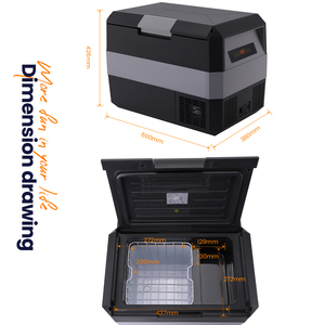 EVERCOOL Réfrigérateur et congélateur portable 33L 12V DC à double zone avec compresseur pour camion/voiture, utilisation en extérieur - Product Image 3