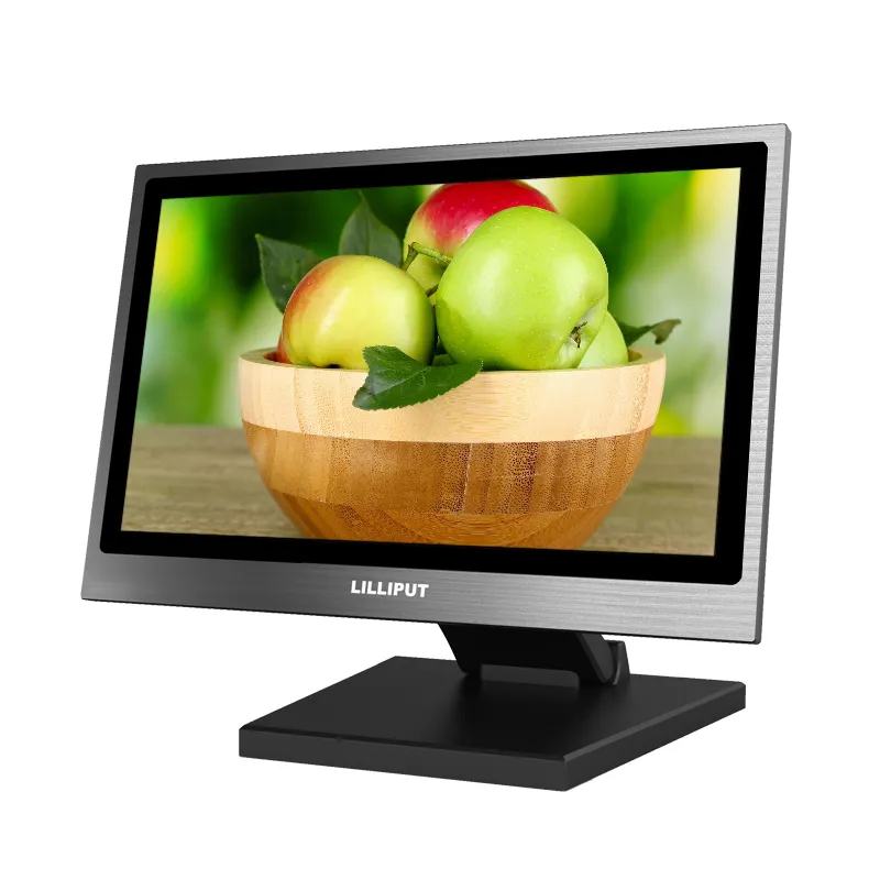 Lilliput masaüstü 13.3 inç endüstriyel kapasitif dokunmatik ekran monitör Full HD 10-point HDMI DVI VGA kompozit monitör