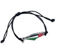 YIREPIN Gros Palestine Drapeau Charme En Acier Inoxydable Chaîne Bracelets Émail Palestine Carte Charme Cubain Chaîne Bracelet