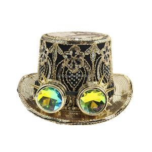 Sombrero de fiesta de hombre ardiente de lentejuelas de <span class=keywords><strong>Halloween</strong></span> y Carnaval para decoraciones festivas - Product Image 1