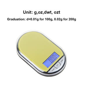 से पेशेवर गहने स्केल डायमंड गोल्ड वेट मशीन मिनी बैलेंस गोल्ड जेब डिजिटल वजन पैमाने <span class=keywords><strong>0.01</strong></span> - Product Image 6