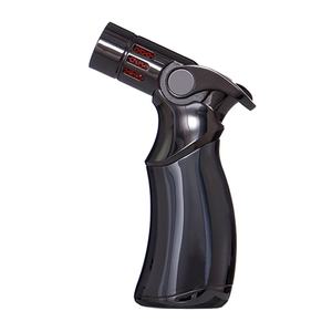 Flamme puissante de bonne qualité facile pour le charbon de bois rechargeable Logos personnalisés cigare BBQ Jet briquet torche oblique - Product Image 3