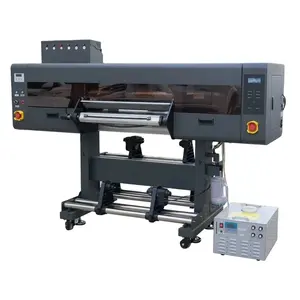 Pasokan produsen mesin cetak Digital otomatis semua dalam satu pencetak Film Uv Dtf I3200 pencetak Uv pelangi