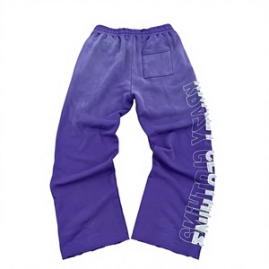 Conjunto de Sudadera con Capucha y Cremallera Estilo Boxy y Pantalones Deportivos Holgados para Hombre, 460 g/m² de Alto Gramaje, Lavado Ácido, Estampado de Pedrería, Chándal de Streetwear - Product Image 3