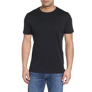 Camiseta casual de verano para hombre, 100% algodón, tejida, con estampado personalizado, cuello redondo, simple, delgada, de secado rápido, transpirable, para actividades deportivas. - Product Image 4