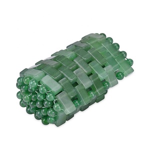 Prodotti per la cura degli occhi in pietra naturale in pietra di avventurina verde con etichetta privata personalizzata all'ingrosso - Product Image 2