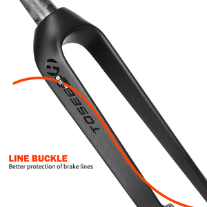 Toseek 3K Màu Đen Mờ Xe Đạp Leo Núi <span class=keywords><strong>Mtb</strong></span> Cứng <span class=keywords><strong>Fork</strong></span> 26 27.5 29er <span class=keywords><strong>Carbon</strong></span> <span class=keywords><strong>Fork</strong></span> Phụ Tùng Cho Xe Đạp - Product Image 5