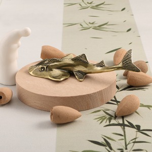 Ornements <span class=keywords><strong>de</strong></span> requin en laiton faits à la main en 3D, décoration <span class=keywords><strong>de</strong></span> créatures marines, cadeau - Product Image 4