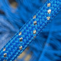 Cordage UHMWPE réfléchissant, résistant aux UV, haute résistance, haute visibilité, 12 brins tressés, ligne de treuil synthétique, amarrage maritime, sécurité