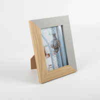 Sofine Bonne qualité Design rustique Verre transparent MDF 4x6 Bois MDF Cadre photo photo