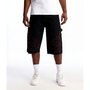 Conjunto de Camiseta y Pantalones Cortos Florales Unisex Personalizados, Algodón al por Mayor, Conjunto Casual de Verano, Ropa Urbana, Marca Privada - Product Image 1