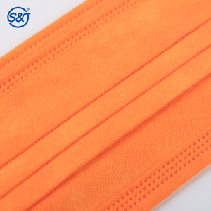 4 Layers Nonwoven Protective Medical Disposable Pure Orange Face <strong>Mask</strong> Respirator Surgical <strong>Ear</strong> <strong>Loops</strong> TYPE IIR/ASTM F2100 LEVEL3 - Product Image 6