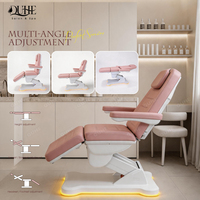 Meubles de salon QUHE, lit de beauté électrique réglable à 3 moteurs, chaise de soin esthétique, table de massage pour traitement du visage