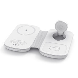 สินค้าใหม่ปี 2026 ขายส่ง พาวเวอร์<span class=keywords><strong>แบ</strong></span>งค์ 5000mAh เครื่องชาร์จพกพา <span class=keywords><strong>แบ</strong></span><span class=keywords><strong>ต</strong></span>เตอรี่สำรอง 15w ชาร์จเร็วแบบพับได้ 4 in 1 ที่ชาร์จไร้สายแม่เหล็ก - Product Image 5