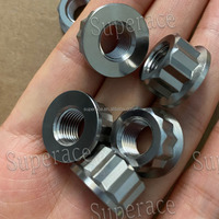 Écrous en titane Ti-6Al-4V à 12 points, filetage fin UNF, légers, pour châssis de sport automobile 3/8"-24 1/2"-20 5/16" M6/M8/M10
