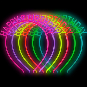 Diademas <span class=keywords><strong>de</strong></span> <span class=keywords><strong>Cumpleaños</strong></span> al por Mayor, Coronas <span class=keywords><strong>de</strong></span> <span class=keywords><strong>Cumpleaños</strong></span> que Brillan en la Oscuridad, Diademas Luminosas para Fiestas - Product Image 1