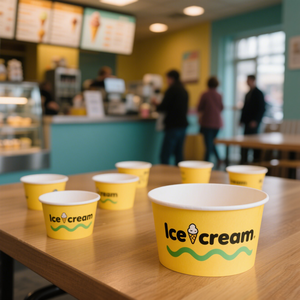 Contenitori Monouso Personalizzati per Gelato, Yogurt Gelato e Dessert da Asporto con Coperchio - Confezioni per Gelateria - Product Image 3