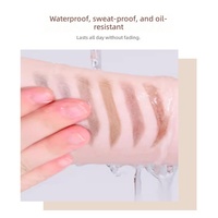 Crayon à sourcils double embout ultra-fin 1,2 mm certifié Halal BPOM, végétalien, à base de plantes, longue tenue, pour sourcils naturels et volumineux, marque privée
