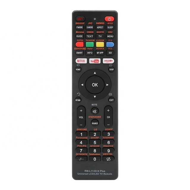 Universal RM-L1130+X PLUS LCD TV Remote Control with Three Shortcut Key