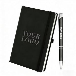 Wholesale Promotion Student <b>A5</b> Journal Elastic Band Business Notebook with Custom Laser Logo for Creative Professionals Gift - Product Image 1